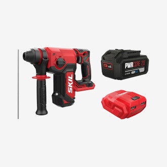 Перфоратор акумуляторний безщітковий, SKIL 3851 CA XP + акумулятор 5 Ah + USB адаптер, промо-комплект (RH1E3851CA+BR1E3105AA+VA1E3162CA)