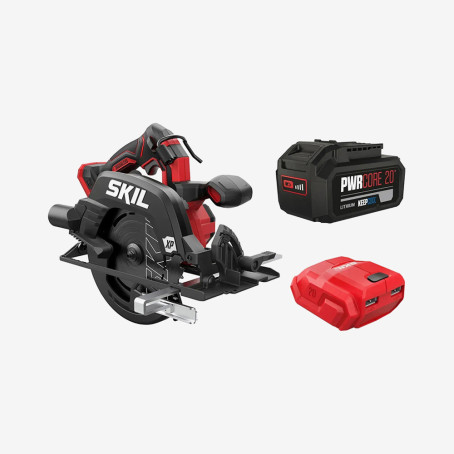 Пила циркулярная бесщеточная аккумуляторная, SKIL 3571 CA XP + аккумулятор 5 Ah + USB адаптер, промо-комплект (SW1E3571CA+BR1E3105AA+VA1E3162CA)