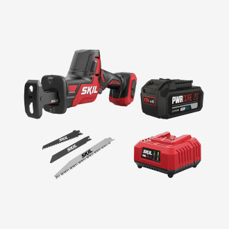 Пила шабельна акумуляторна безщіткова, SKIL 3475 CA Compact + акумулятор 5 Ah + зарядний пристрій, промо-комплект (SW1E3475CA+BR1E3105AA+CR1E3122AA)