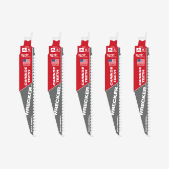 Холст для шаб. пилы WRECKER CARBIDE MILWAUKEE, 150/4,2мм, (5шт)