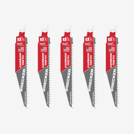 Холст для шаб. пилы WRECKER CARBIDE MILWAUKEE, 150/4,2мм, (5шт)