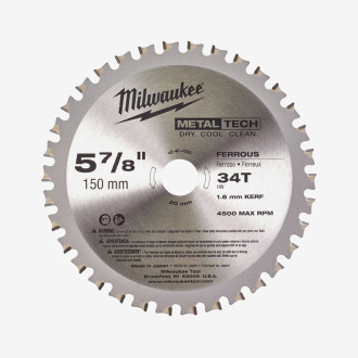 Диск пиляльний по металу MILWAUKEE, Ø150x20мм, 34 зуб.