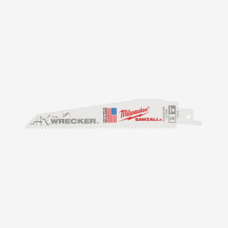 Полотно для сабельных пил WRECKER MILWAUKEE, 150х3.6/2.3мм, (5шт), (металл, древесина с гвоздями)