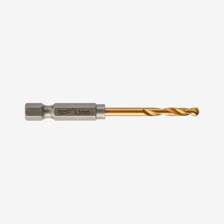 Сверло по металлу RedHEX HSS-G TiN MILWAUKEE, Ø3,5мм, (2шт)
