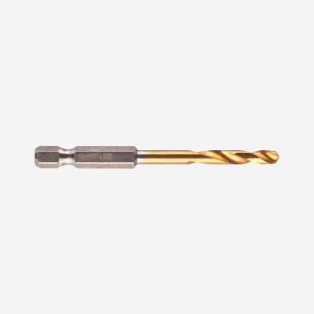Сверло по металлу RedHEX HSS-G TiN MILWAUKEE, Ø4,5мм