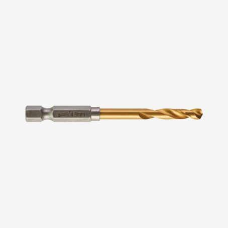Сверло по металлу RedHEX HSS-G TiN MILWAUKEE, Ø4,8мм