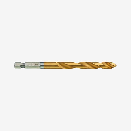 Сверло по металлу RedHEX HSS-G TiN MILWAUKEE, Ø8,0мм
