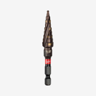 Сверло ступенчатое SHOCKWAVE Impact Duty MILWAUKEE, Ø4-12мм/1мм