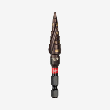 Сверло ступенчатое SHOCKWAVE Impact Duty MILWAUKEE, Ø4-12мм/1мм