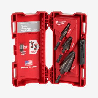 Набор ступенчатых сверл SHOCKWAVE Impact Duty MILWAUKEE, (3шт)