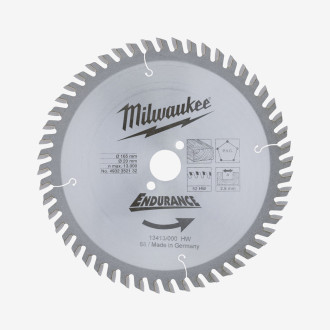 Диск пиляльний MILWAUKEE, Ø165/20мм, 52 зуб.