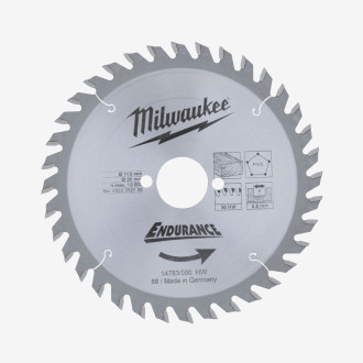 Диск пиляльний MILWAUKEE, Ø165/30мм, 36 зуб.