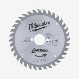 Диск пиляльний MILWAUKEE, Ø165/30мм, 36 зуб.