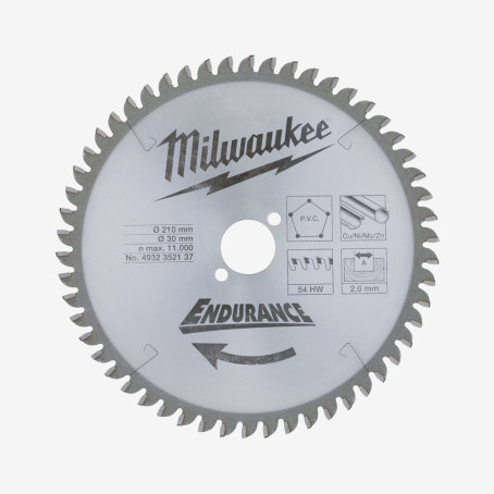 Диск пильный MILWAUKEE, Ø210/30мм, 54 зуб. (снято)