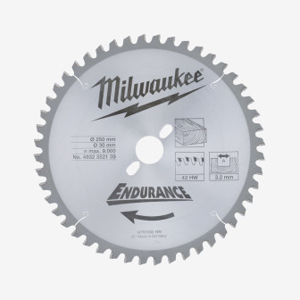 Диск пильный MILWAUKEE, Ø250/30мм, 48 зуб.