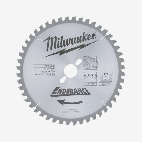 Диск пиляльний MILWAUKEE, Ø250/30мм, 48 зуб.