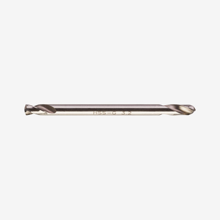 Свердло по металу HSS-G MILWAUKEE DIN1412, Ø3,2мм, двостороннє, (10шт)