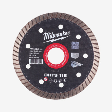 Диск алмазный MILWAUKEE DHTS 125, Ø125мм