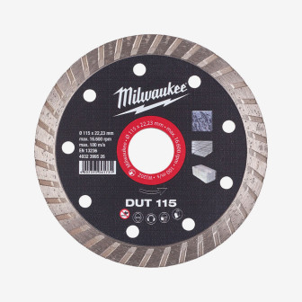 Диск алмазный MILWAUKEE DUT 115, Ø125мм