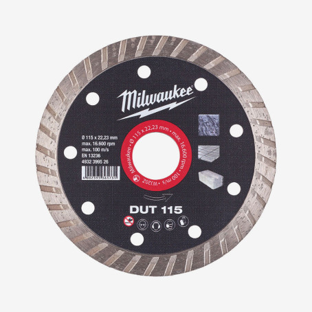Диск алмазний MILWAUKEE DUT 115, Ø125мм