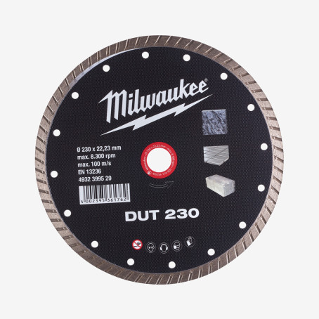 Диск алмазний MILWAUKEE DUT 230, Ø230мм