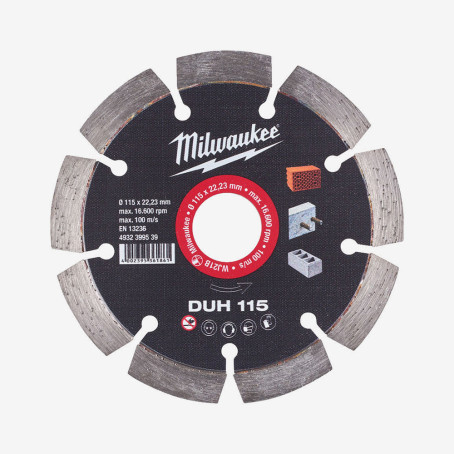 Диск алмазный MILWAUKEE DUH 115, Ø115мм