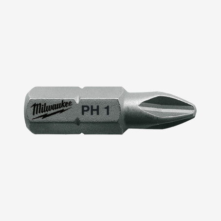 Біта MILWAUKEE, PH1, 25мм, (25шт)