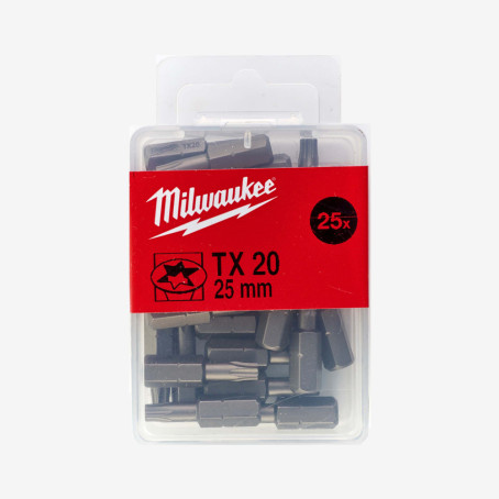 Біта MILWAUKEE, TX20, 25мм, (25шт)