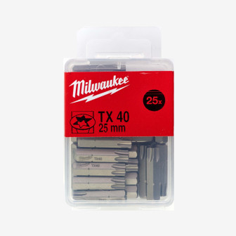 Біта MILWAUKEE, TX40, 25мм, (25шт)