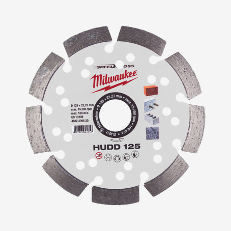 Диск алмазний Speedcross MILWAUKEE HUDD 125, Ø125мм