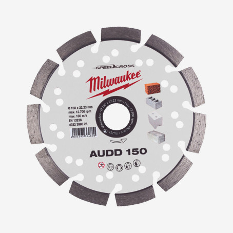 Диск алмазний Speedcross MILWAUKEE AUDD 150, Ø150мм