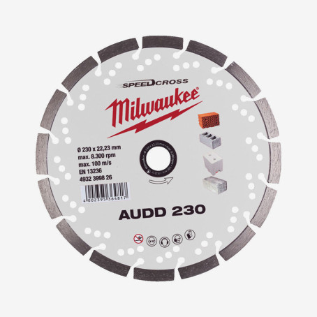 Диск алмазний Speedcross MILWAUKEE AUDD 230, Ø230мм
