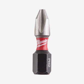Біта SHOCKWAVE MILWAUKEE, PH2, 25мм, (25шт)