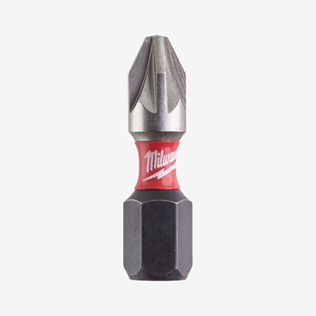 Бита SHOCKWAVE MILWAUKEE, PZ2, 25мм, (25шт)