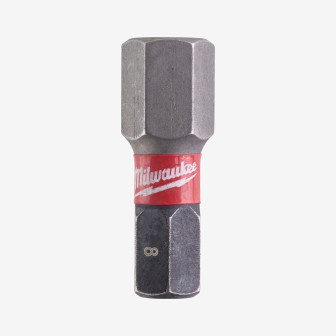 Бита SHOCKWAVE MILWAUKEE, Hex8, 25мм, (2шт)