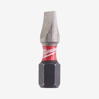 Біта SHOCKWAVE MILWAUKEE, SL1,2x6,5, 25мм, (2шт) Біта SHOCKWAVE MILWAUKEE, SL1,2x6,5, 25мм, (2шт)