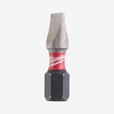 Біта SHOCKWAVE MILWAUKEE, SL1,2x6,5, 25мм, (2шт)