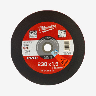 Диск відрізний по металу MILWAUKEE, SCS 41/230х1,9 PRO+, Ø230мм