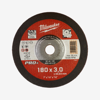 Диск відрізний по металу MILWAUKEE, SC 42/180х3 PRO+, Ø180мм