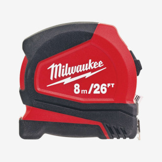 Рулетка Pro Compact MILWAUKEE, 8м/26фт, (25мм)