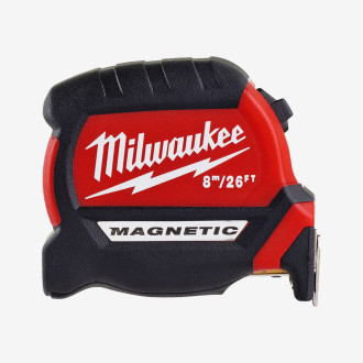 Рулетка магнитная PREMIUM MILWAUKEE, 8м/26фт, (27мм)