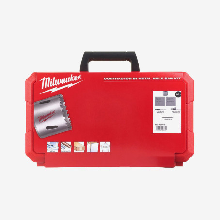 Набор коронок Bi-Metal Contractor MILWAUKEE, (10шт)