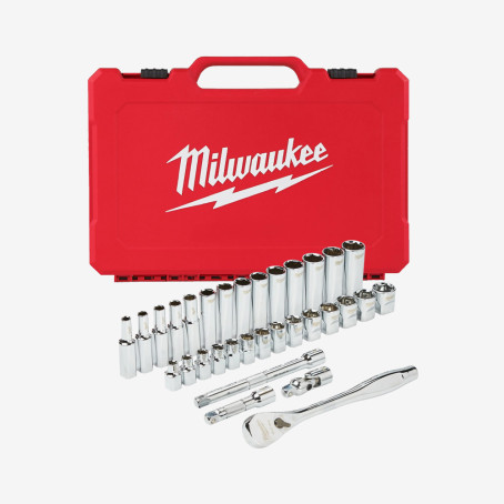 Набір головок метричних 3/8'' MILWAUKEE з храповиком, (32шт)