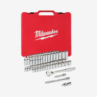 Набір головок метричних та дюймових 3/8'' MILWAUKEE з храповиком , (56шт)