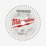 Диск пильный PFTE MILWAUKEE, Ø160х20х2,2мм, 48 зуб.