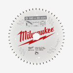Диск пильный Alu PFTE MILWAUKEE, Ø160х20х2,2мм, 52 зуб.