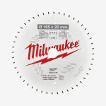 Диск пильный PFTE MILWAUKEE, Ø165х20х2,2мм, 48 зуб.
