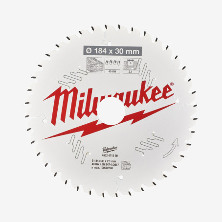 Диск пильный PFTE THIN KERF MILWAUKEE, Ø184х30х2, 1мм, 48 зуб.