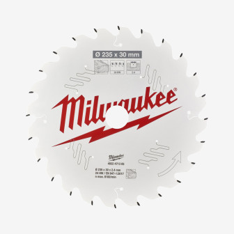 Диск пиляльний PFTE MILWAUKEE, Ø235х30х2,4мм, 24 зуб.