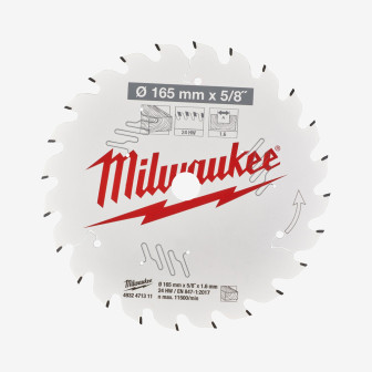 Диск пиляльний PFTE THIN KERF MILWAUKEE, Ø165х5/8''х1,6мм, 24 зуб.